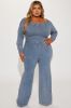 Effortless Chic Jumpsuit - Charcoal sold by Fashion Nova
