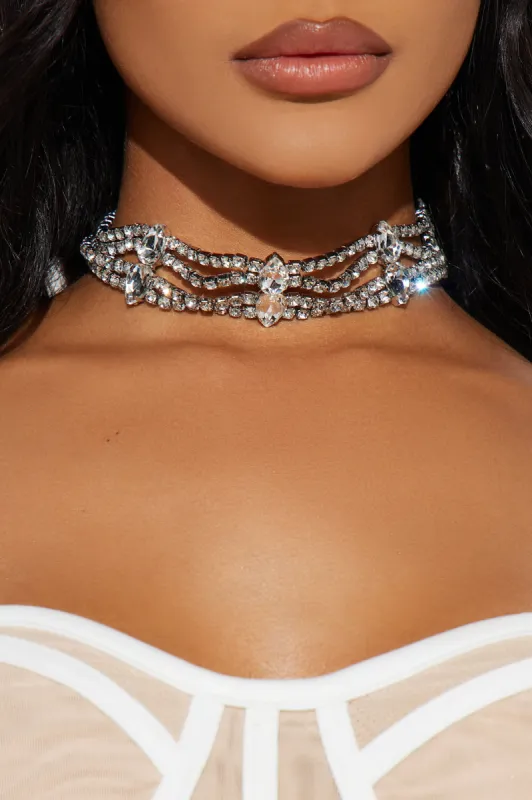 Arctic Royalty Choker - Silver sold by Fashion Nova