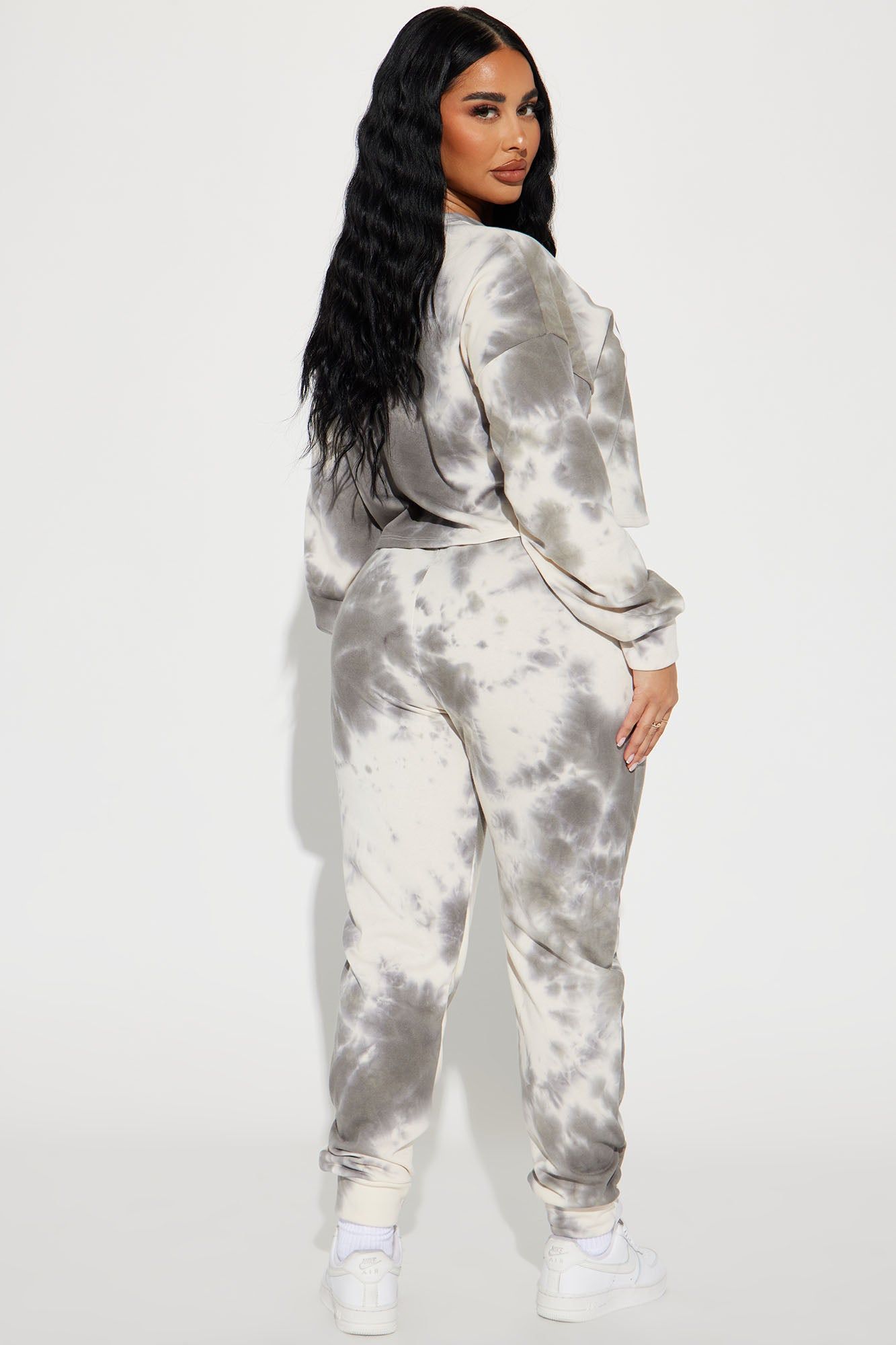 Paris Tie Dye Jogger Set - Cream/combo sold by Fashion Nova product image thumbnail 4