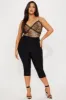 Just A Girl Capri Pant - Black sold by Fashion Nova