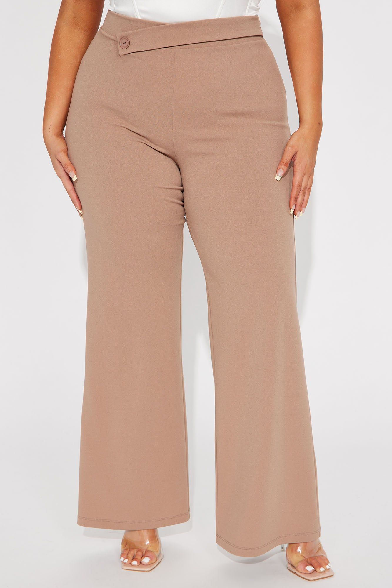Rising Up Wide Leg Trouser - Taupe sold by Fashion Nova product image thumbnail 5