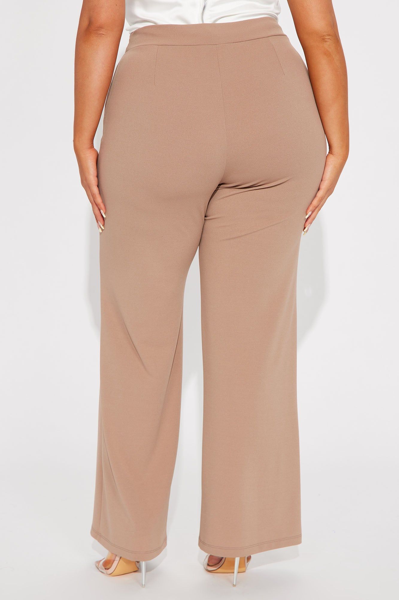 Rising Up Wide Leg Trouser - Taupe sold by Fashion Nova product image thumbnail 6