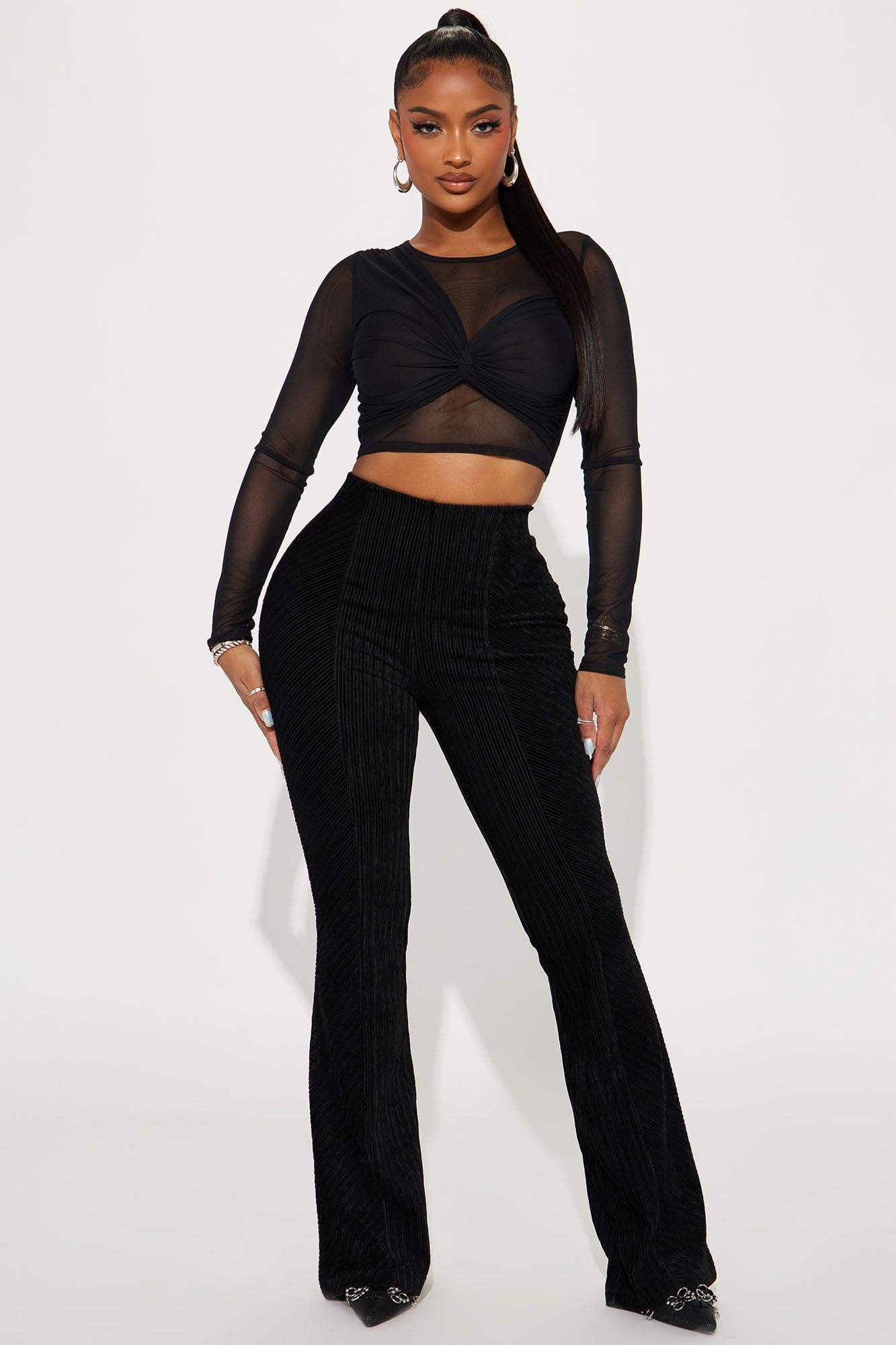 Boho Dreaming Cord Pant - Black sold by Fashion Nova