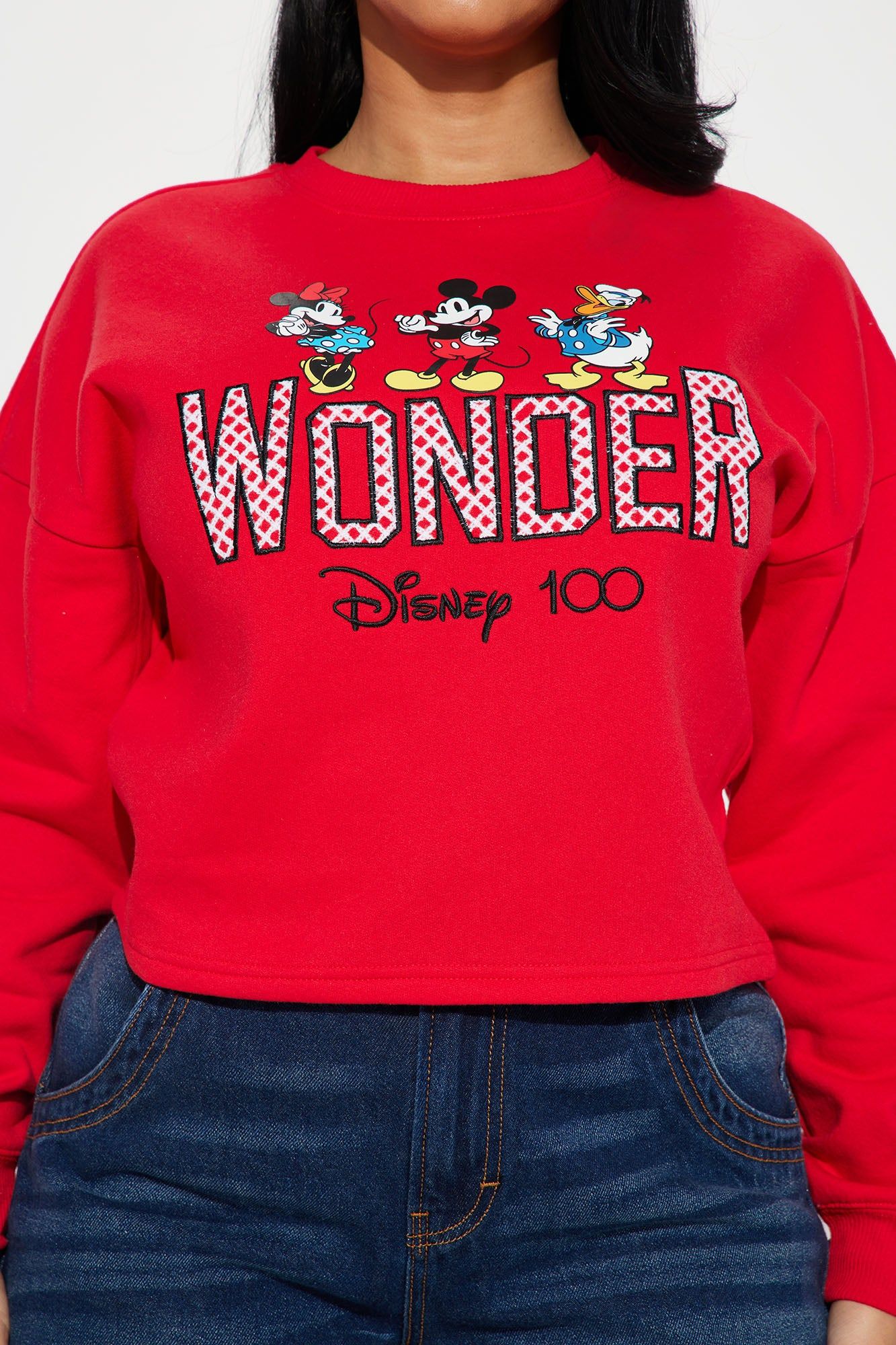 Disney 1OO Sweatshirt - Red sold by Fashion Nova product image thumbnail 3