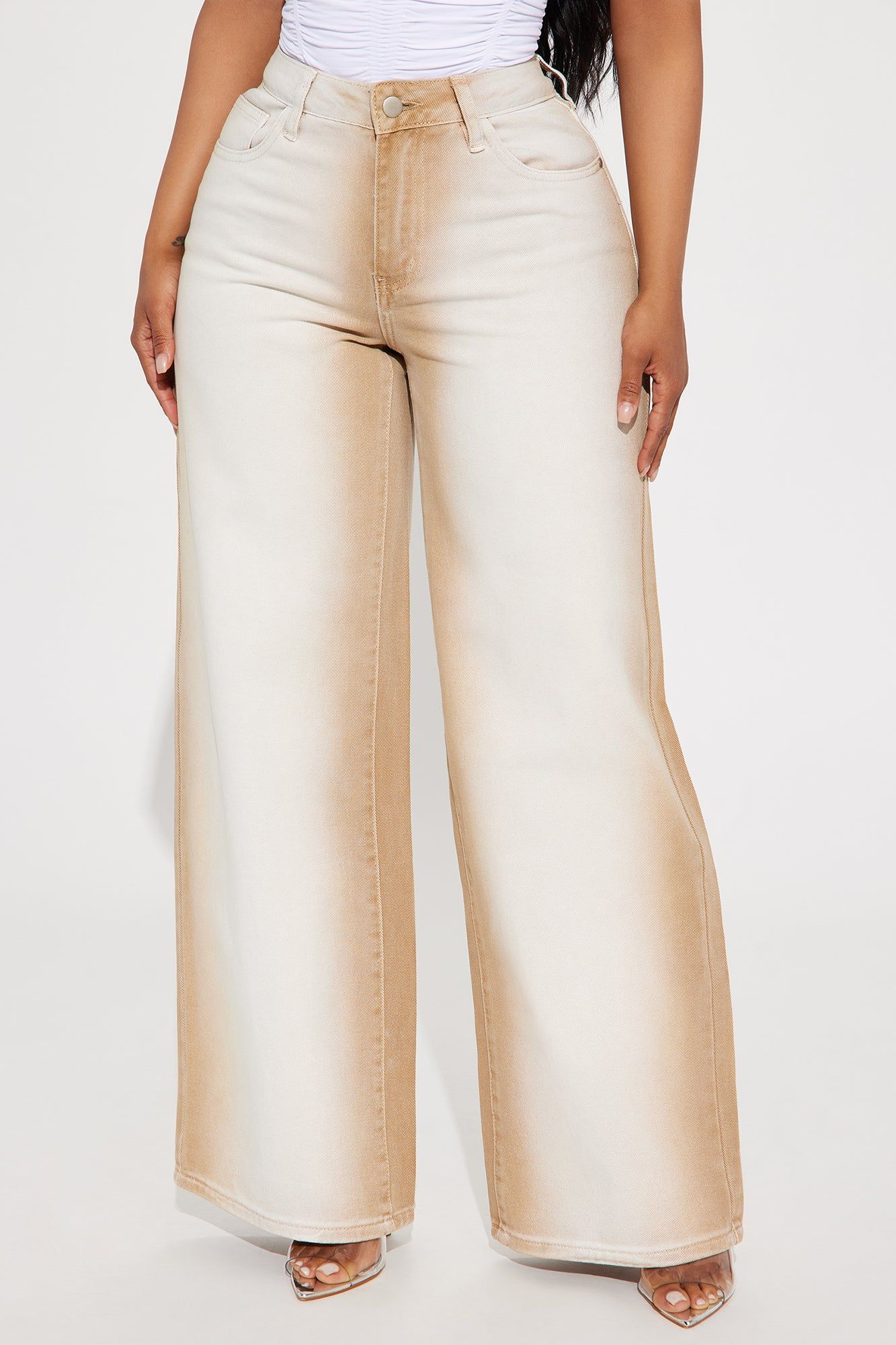 Getting Into It Baggy Jeans - Brown sold by Fashion Nova product image thumbnail 2