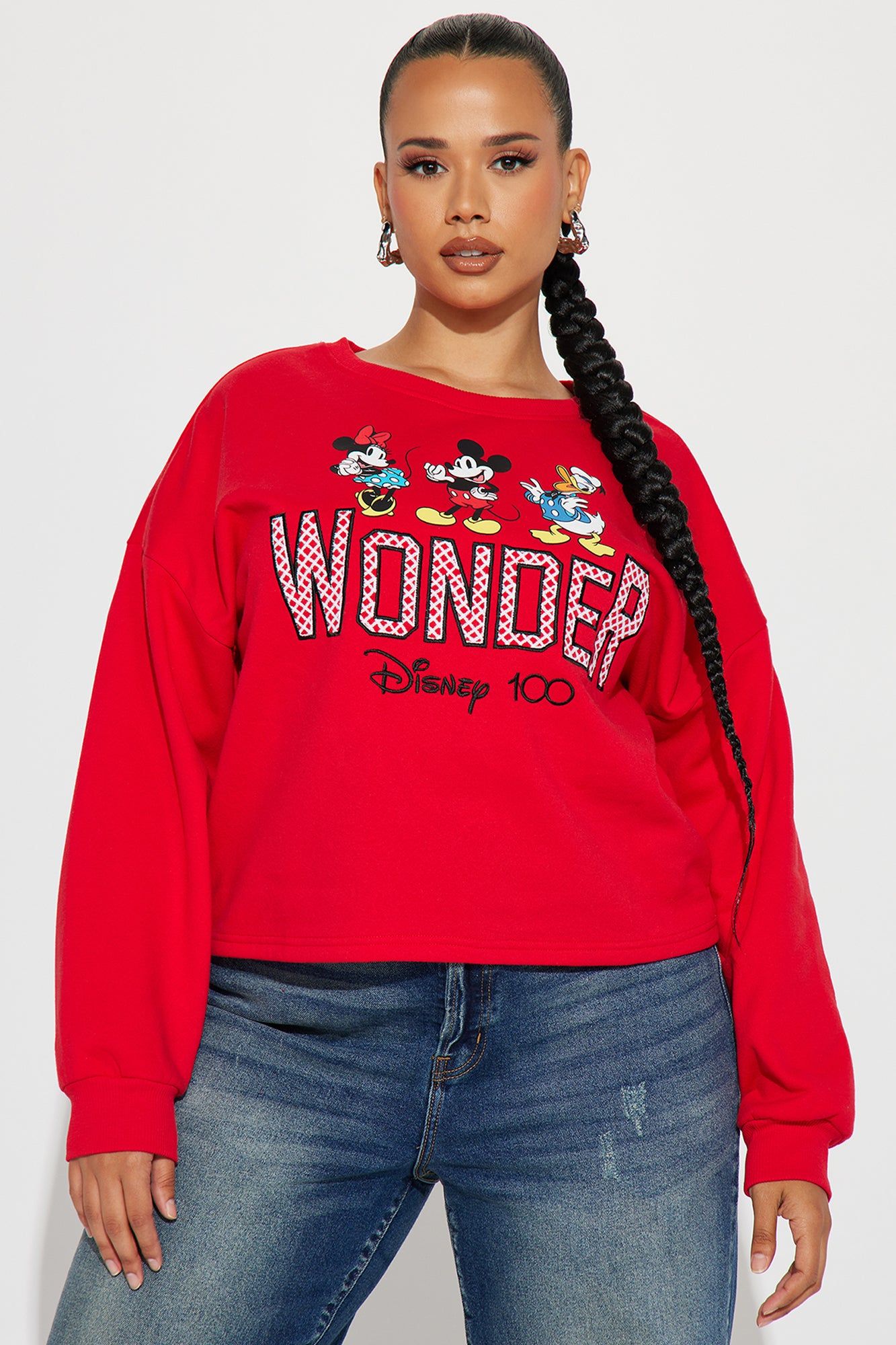 Disney 1OO Sweatshirt - Red sold by Fashion Nova product image thumbnail 5