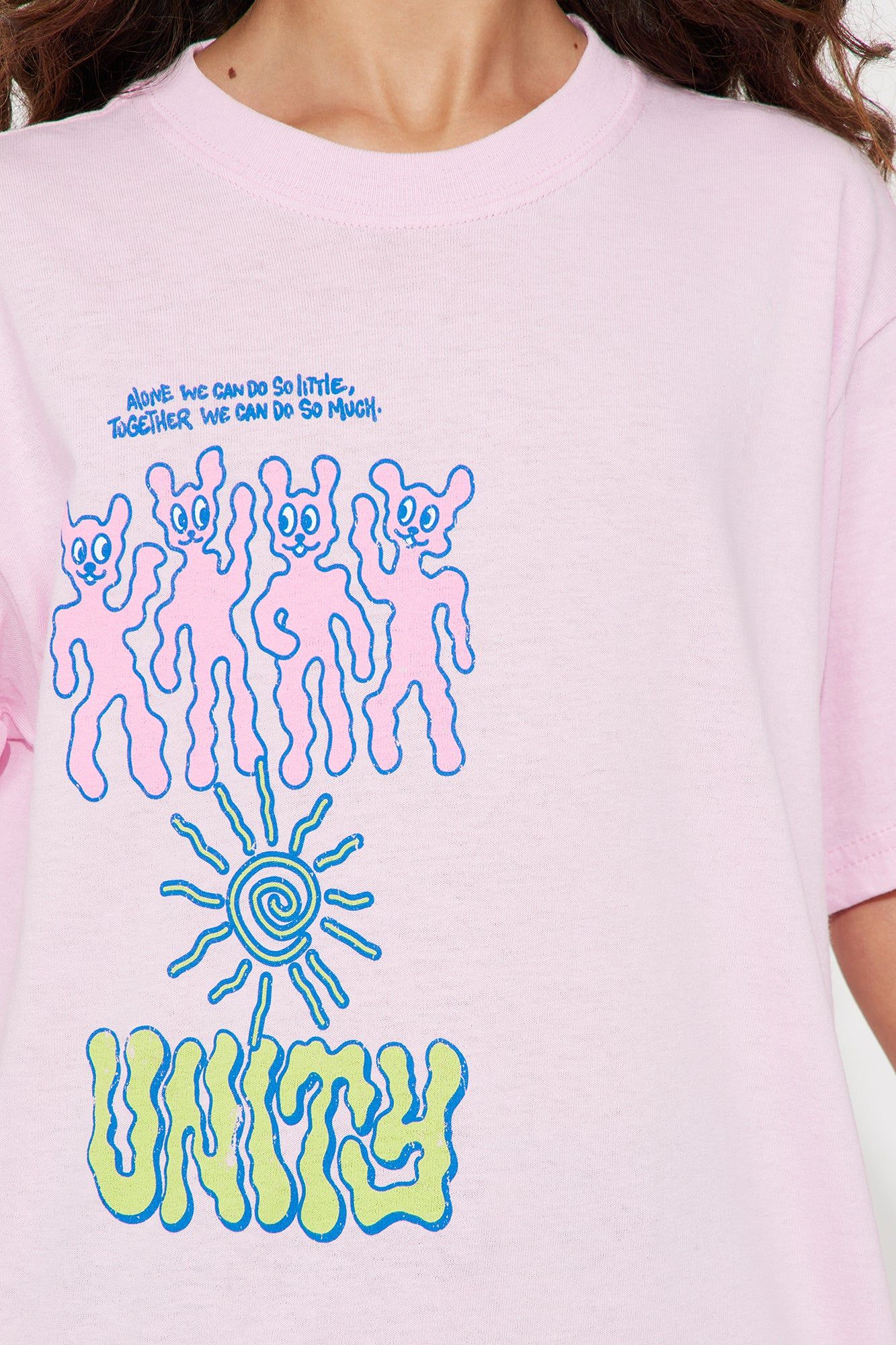 Mini Unity Girl Short Sleeve Tee - Pink sold by Fashion Nova product image thumbnail 5