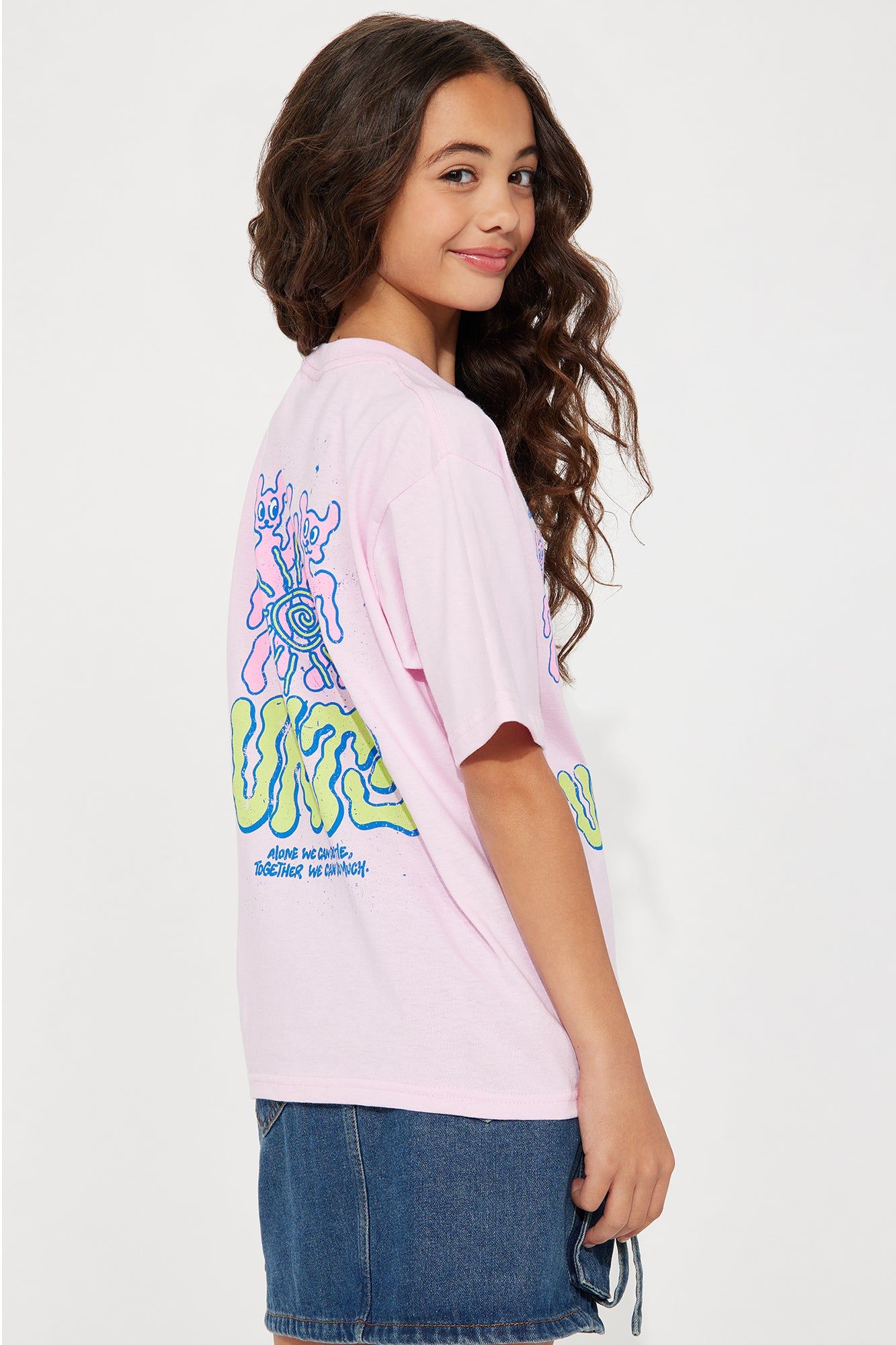 Mini Unity Girl Short Sleeve Tee - Pink sold by Fashion Nova product image thumbnail 2