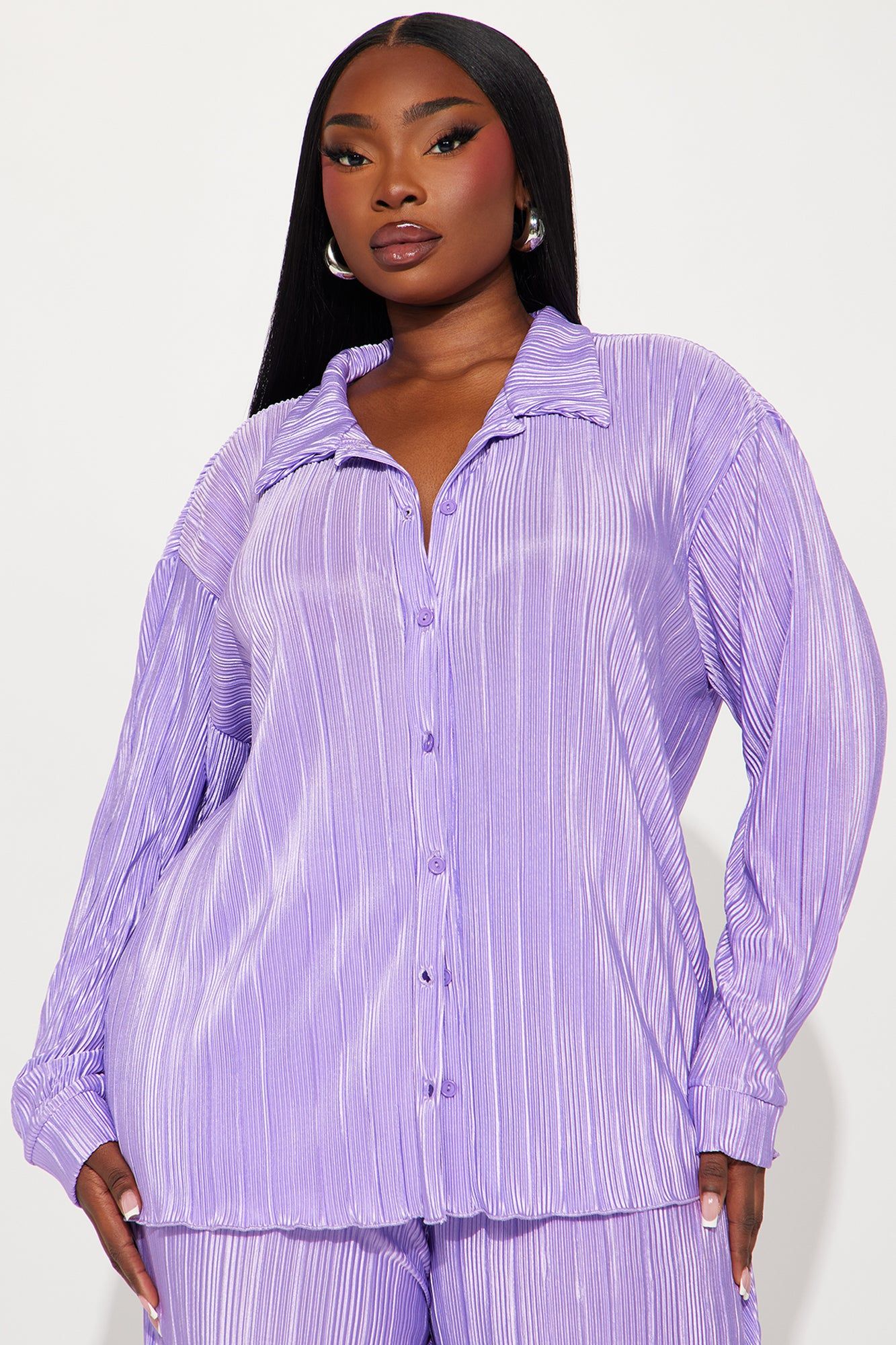 More Than Lust Plisse Pant Set - Lavender sold by Fashion Nova product image thumbnail 5