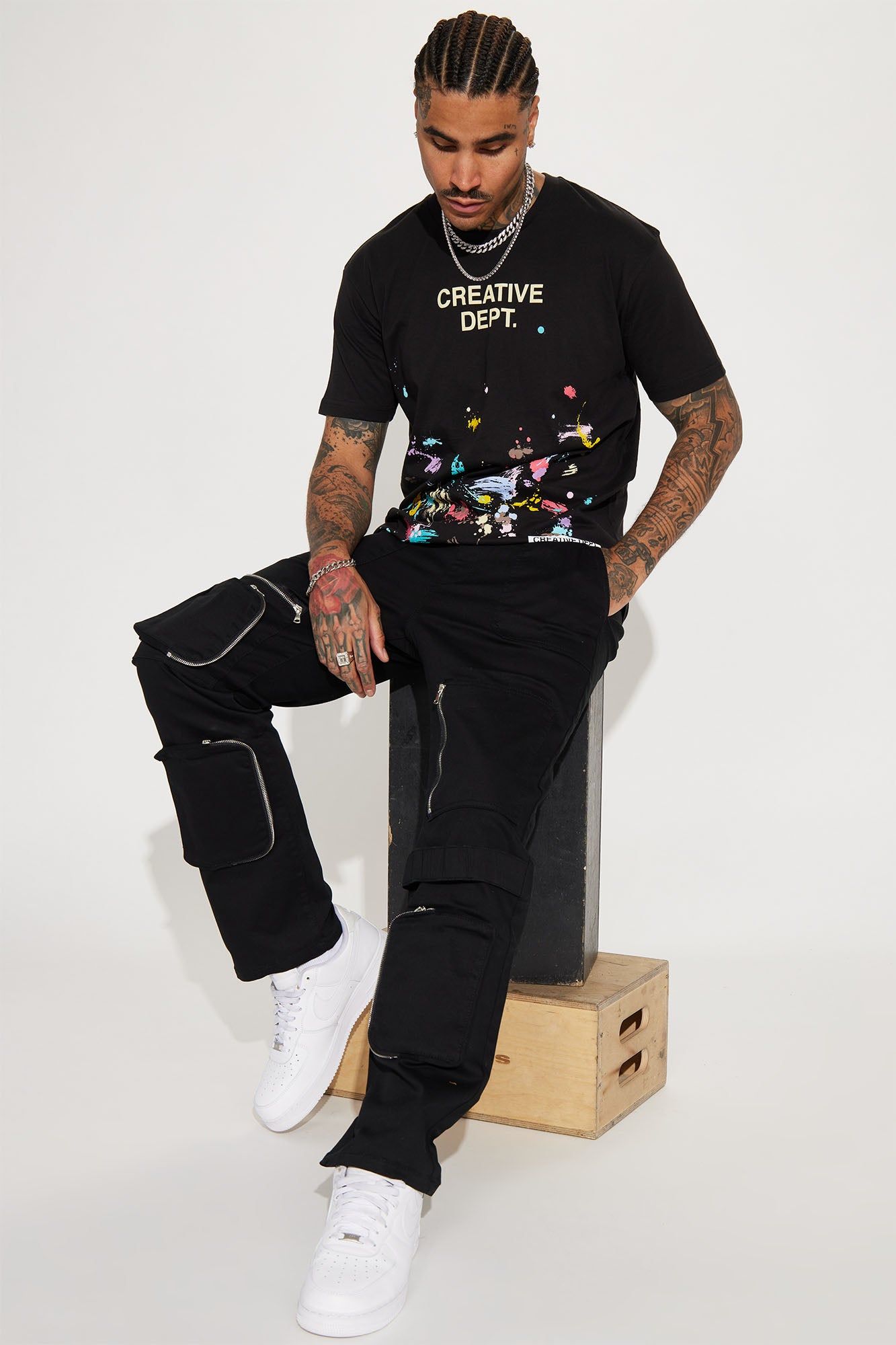 Creative Dept Short Sleeve Tee - Black sold by Fashion Nova product image thumbnail 3