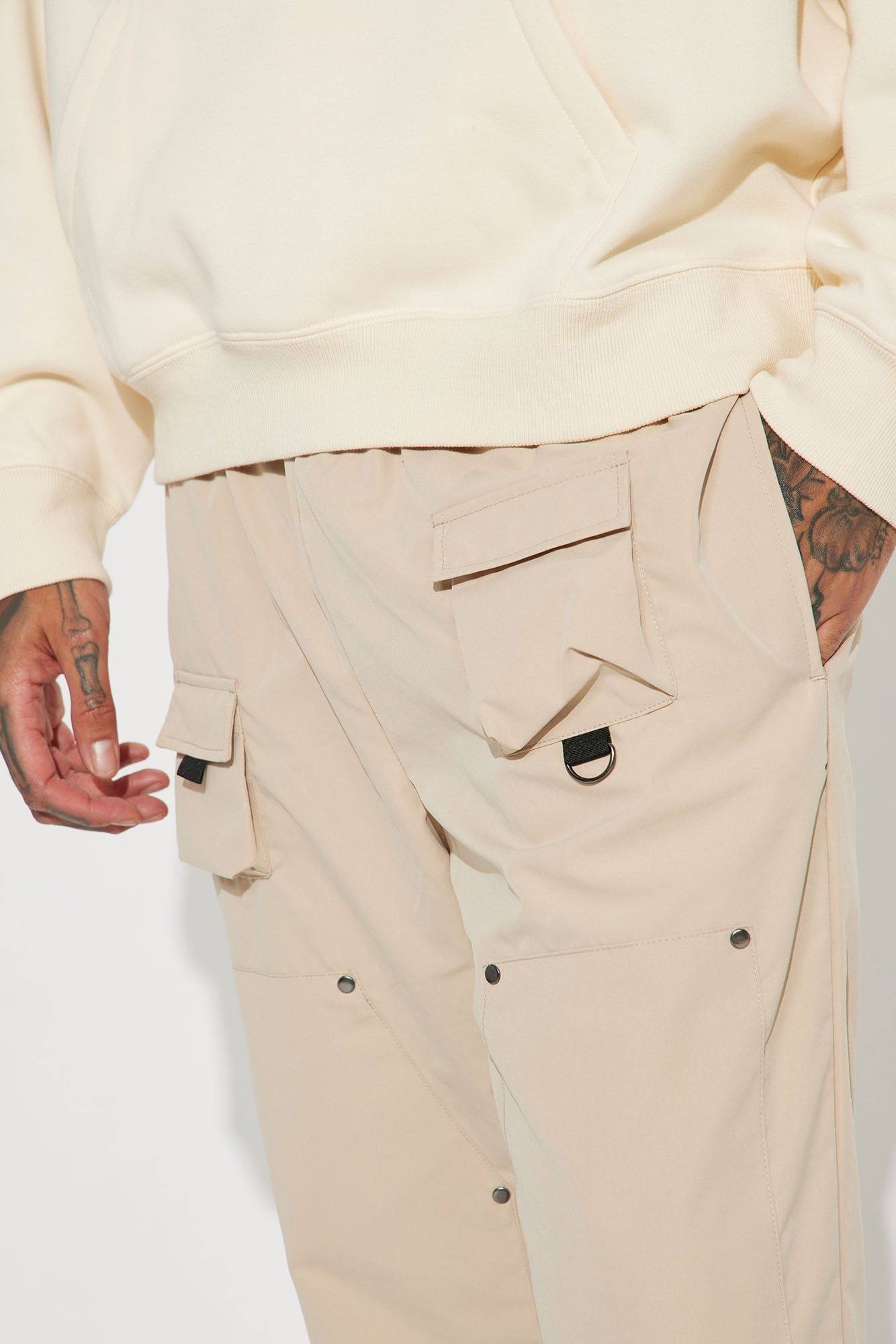Right Amount Carpenter Utility Pants - Taupe sold by Fashion Nova product image thumbnail 4
