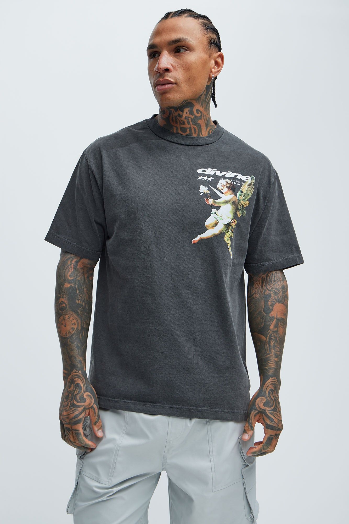 Divine Within Short Sleeve Tee - Black sold by Fashion Nova product image thumbnail 3