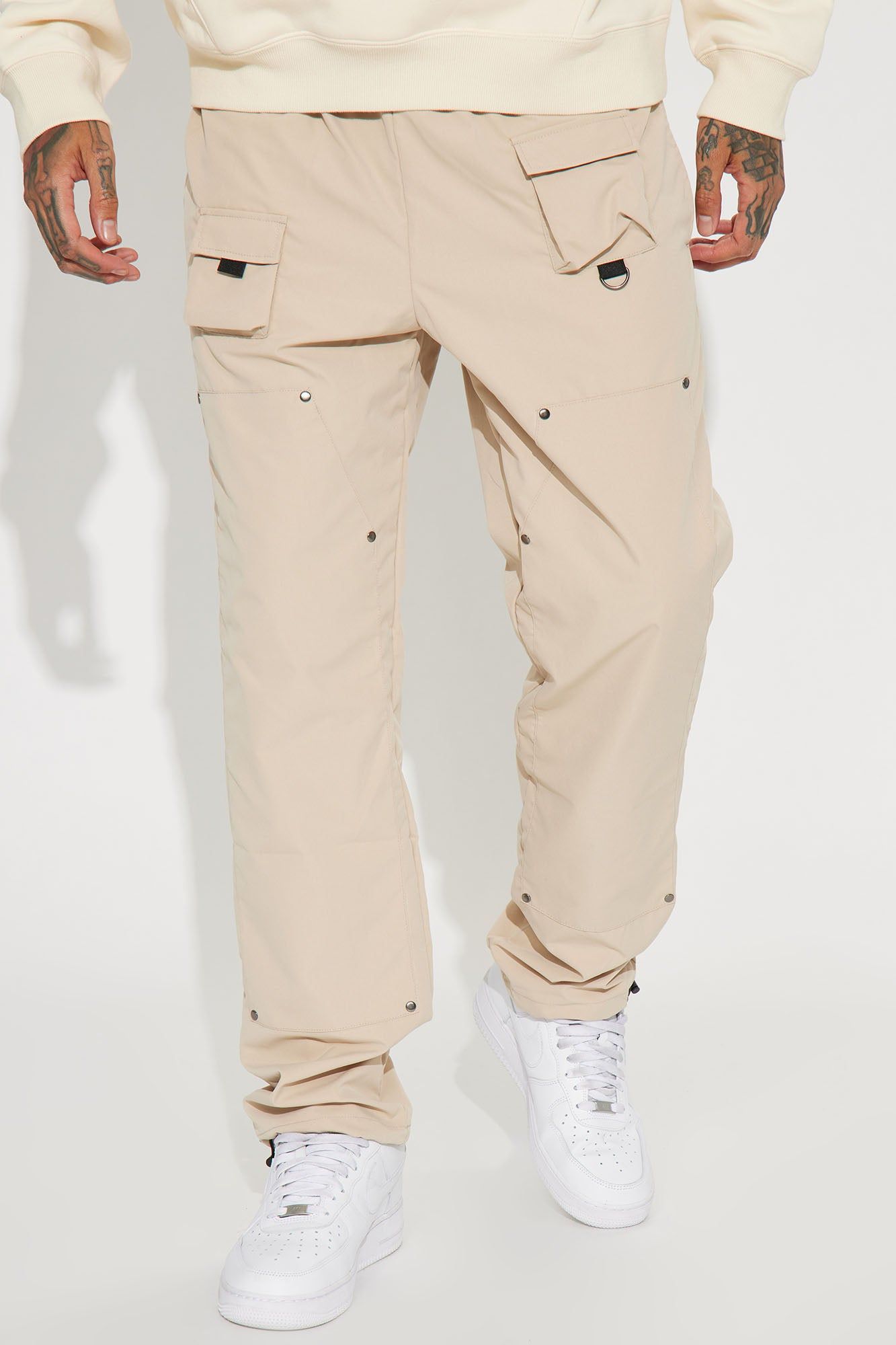 Right Amount Carpenter Utility Pants - Taupe sold by Fashion Nova