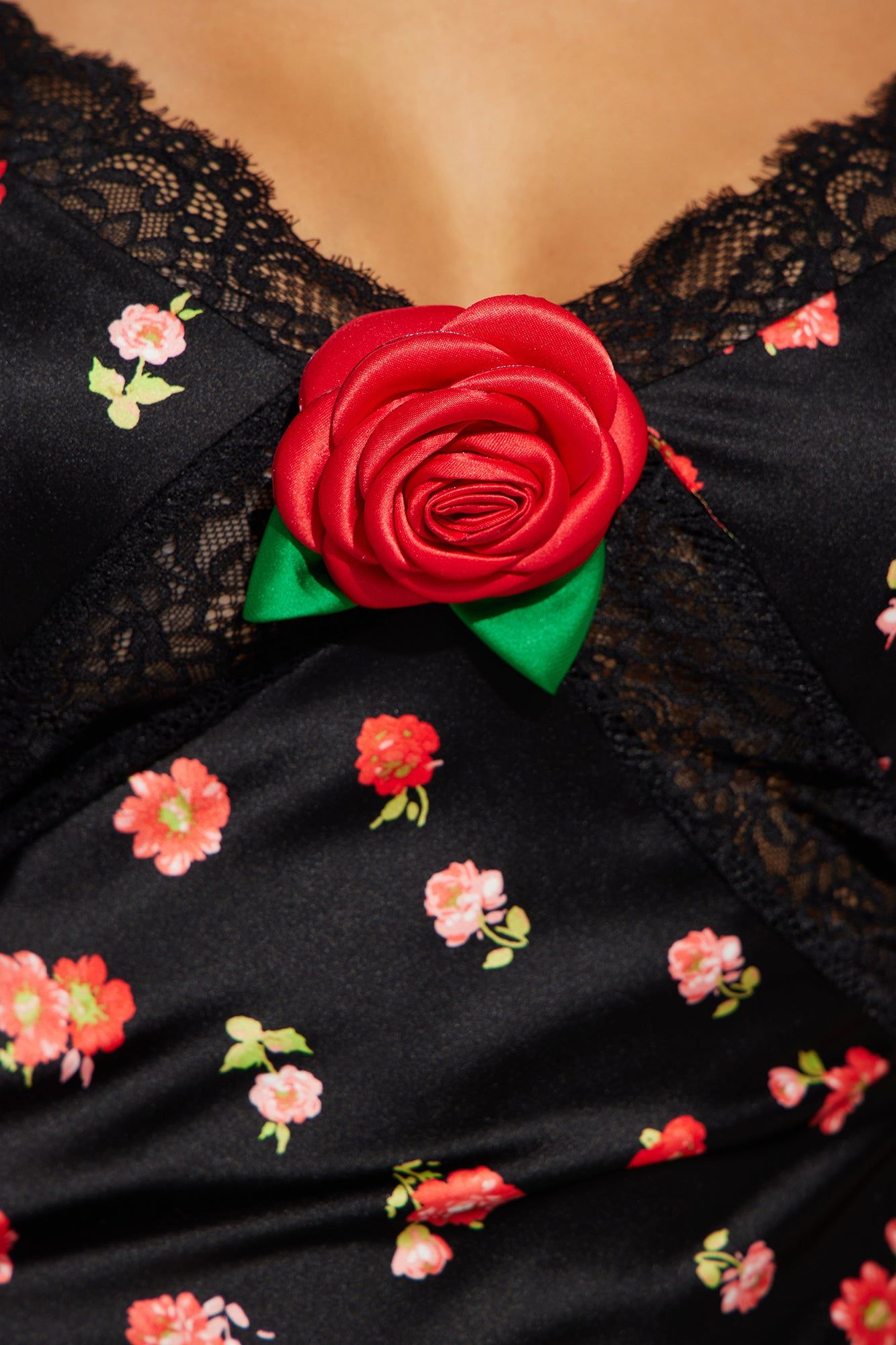 Nikki Satin Midi Dress - Black/combo sold by Fashion Nova product image thumbnail 5