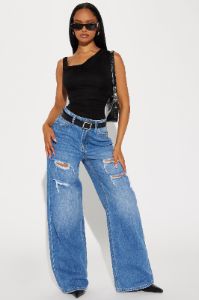 Kylie Off Shoulder Bodysuit - Black sold by Fashion Nova