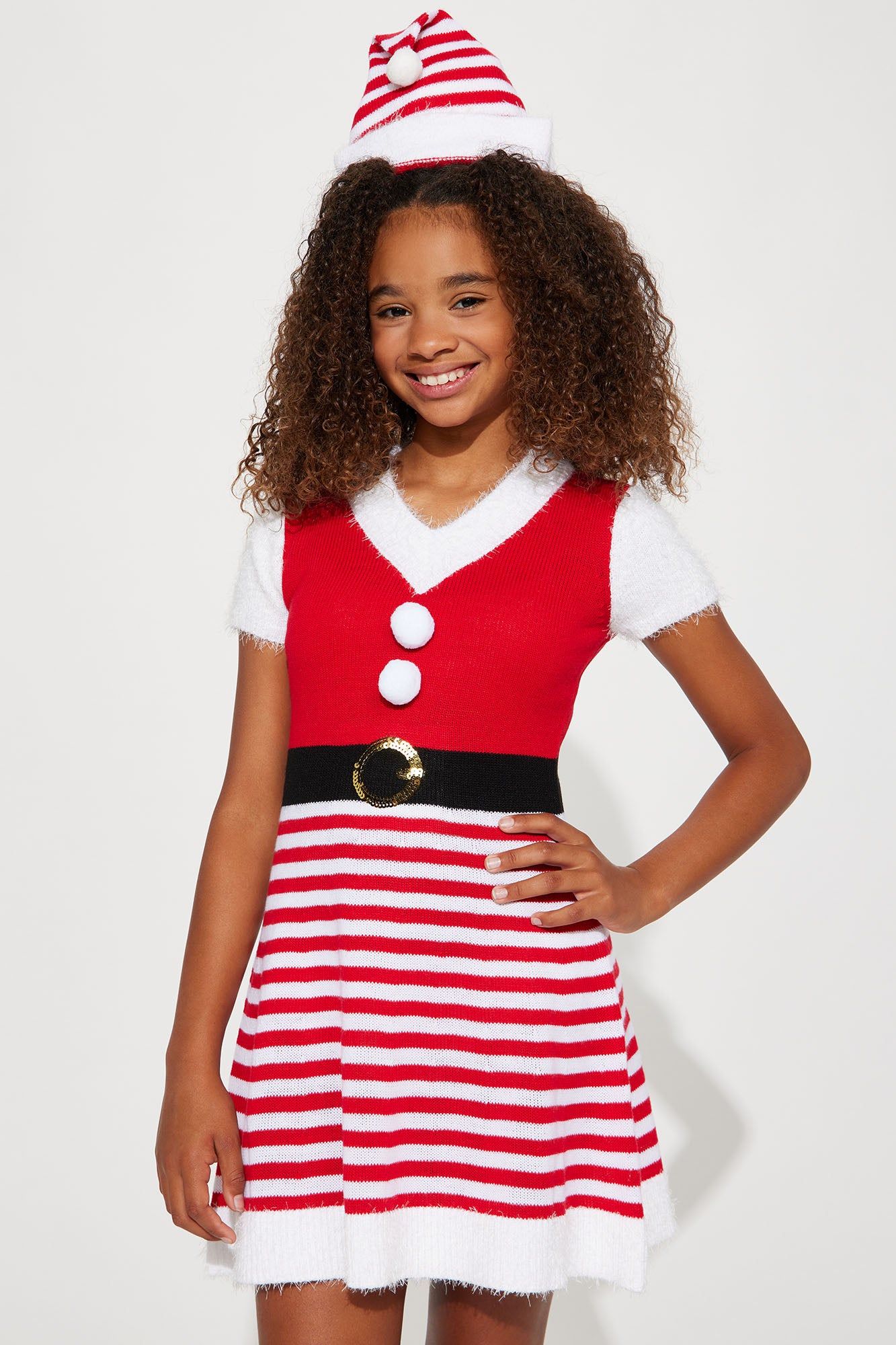 Mini Christmas Santa Skater Dress - Red sold by Fashion Nova product image thumbnail 2
