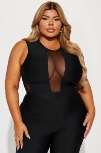 Fade Into You Bandage Jumpsuit - Black sold by Fashion Nova