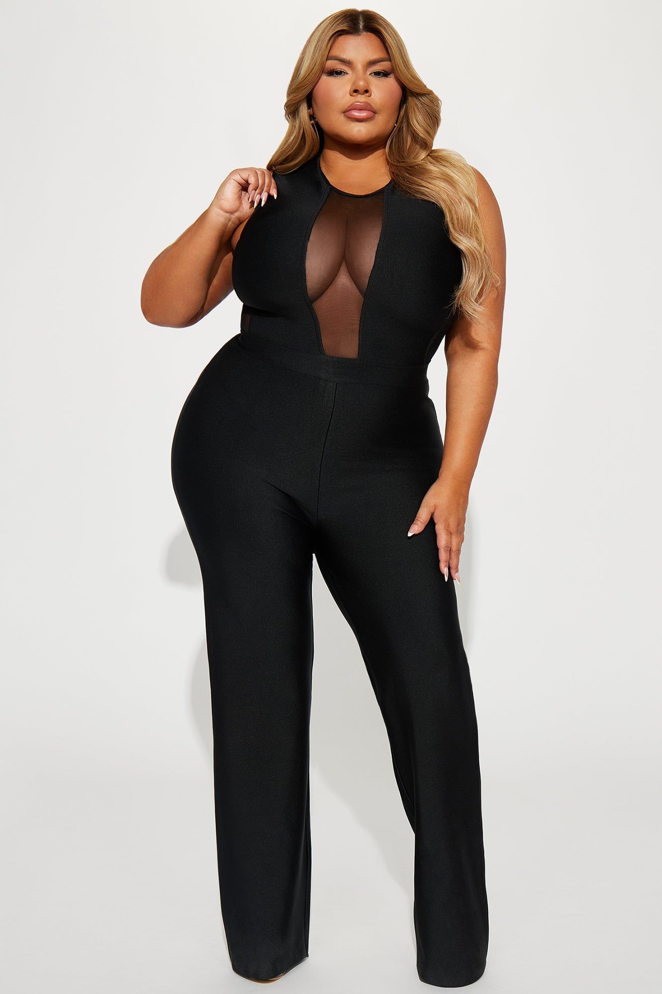 Fade Into You Bandage Jumpsuit - Black sold by Fashion Nova product image thumbnail 4