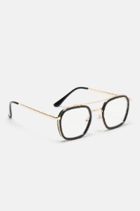 Brainiac Sunglasses - Black/Gold sold by Fashion Nova