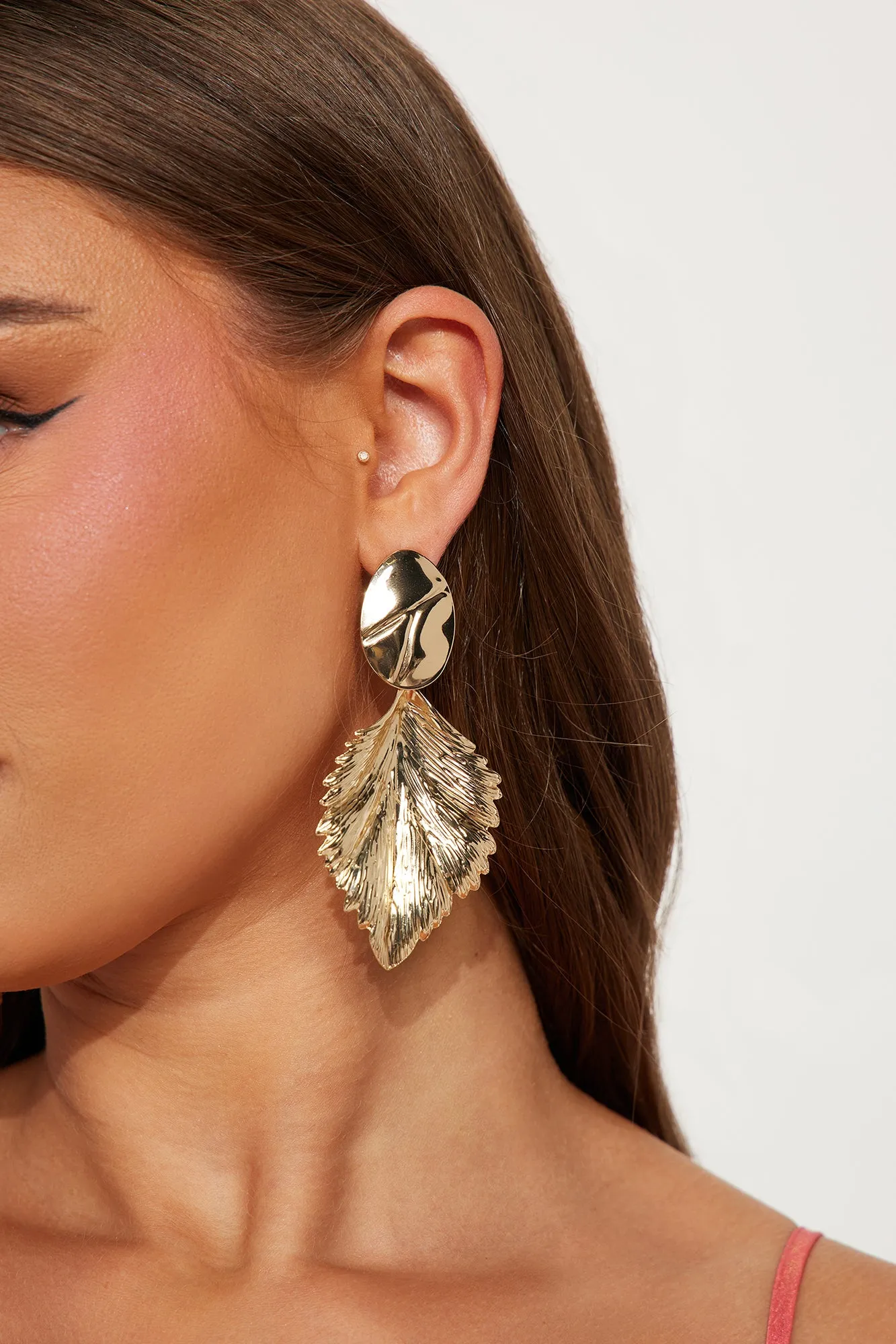 Wild Leaf Earrings - Gold sold by Fashion Nova