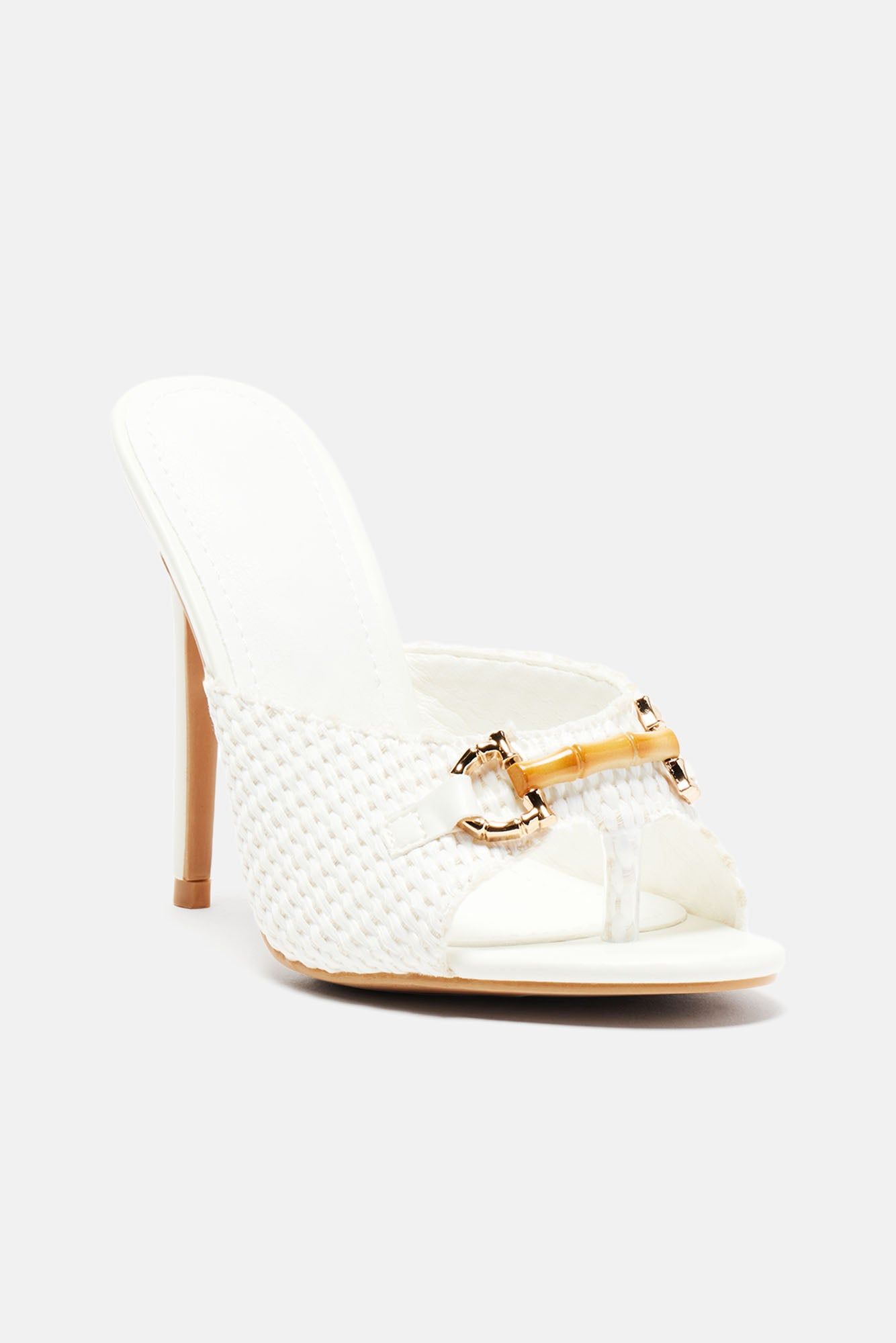 Time For A Vacay Mules - White sold by Fashion Nova product image thumbnail 2