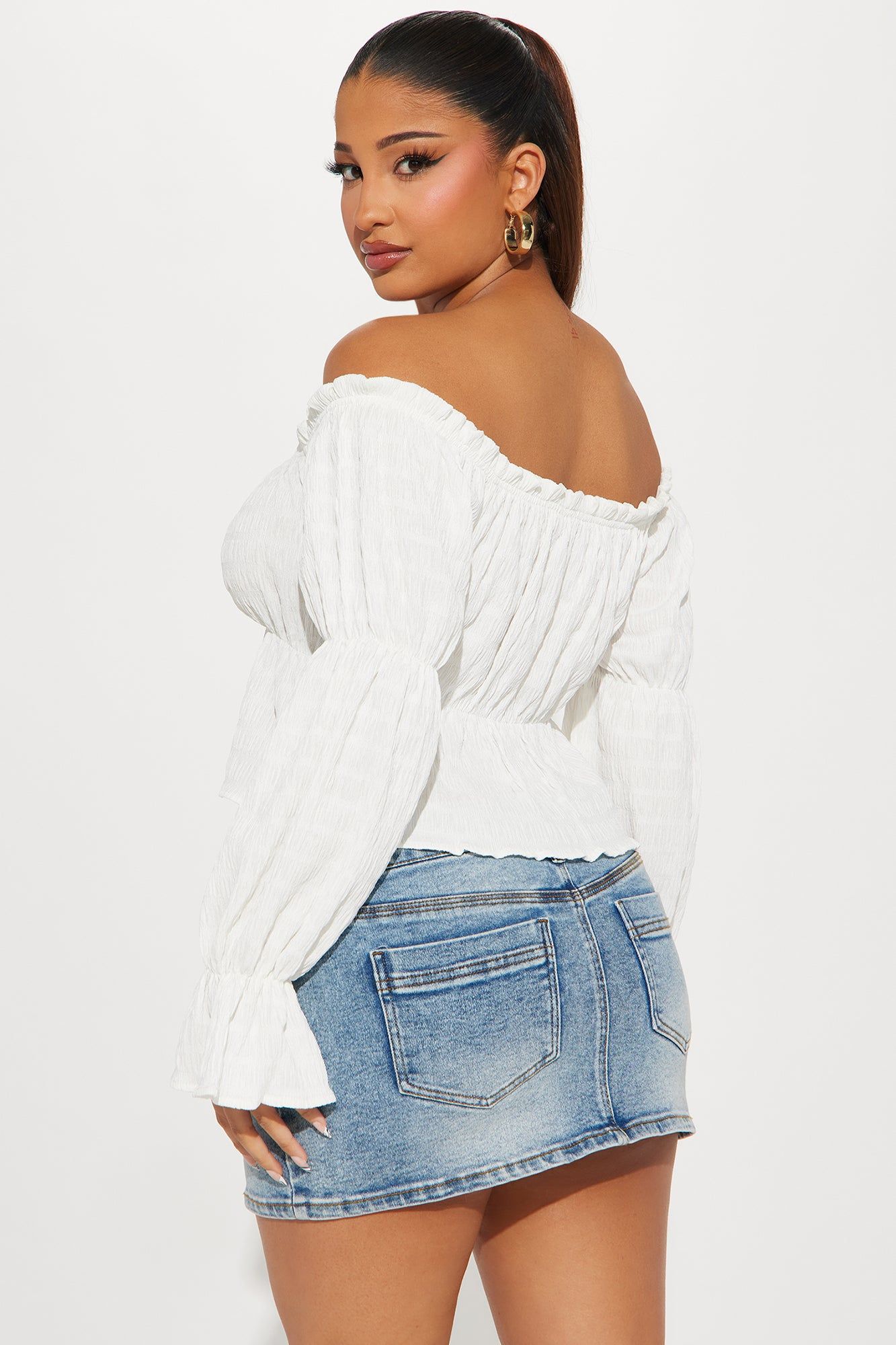 Clarissa Blouse Top - Off White sold by Fashion Nova product image thumbnail 2