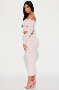 Love On Me Midi Skirt Set - Pink sold by Fashion Nova