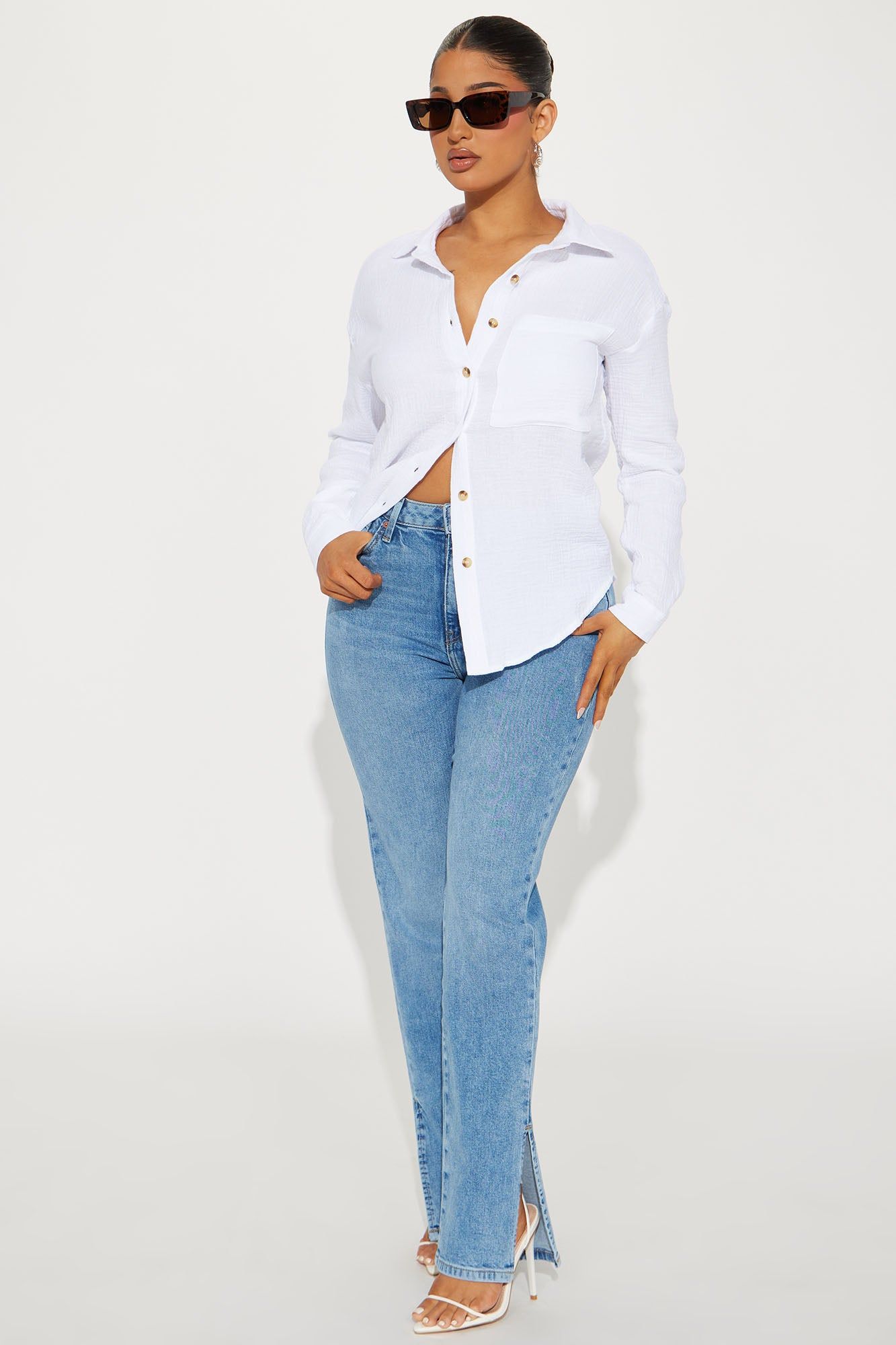 Against The Wind Shirt - White sold by Fashion Nova product image thumbnail 2