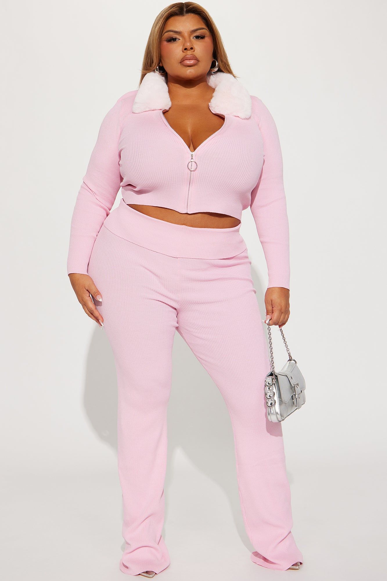 Always Sweet Sweater Pant Set - Pink sold by Fashion Nova product image thumbnail 4