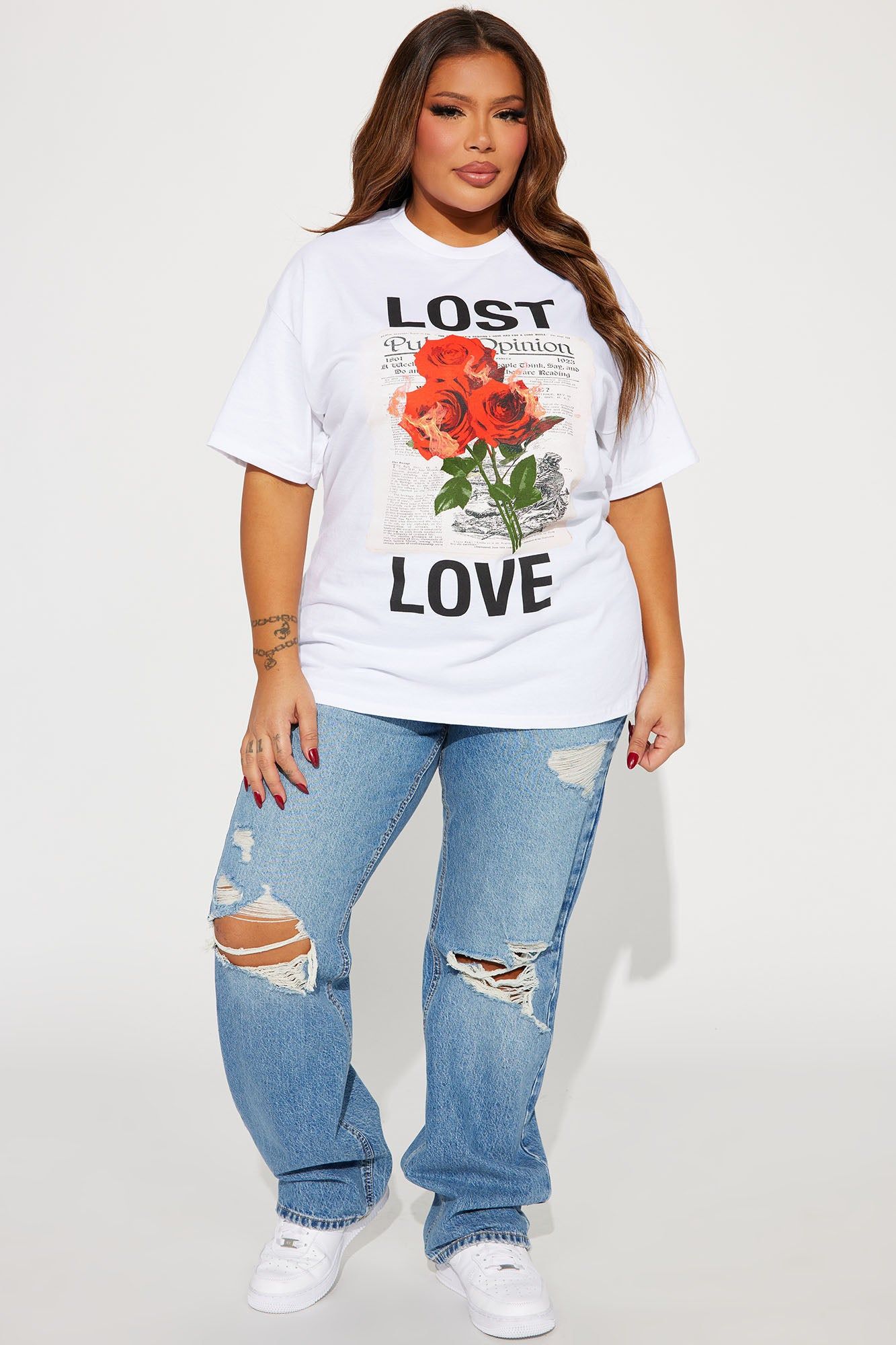 Lost In Love Graphic Tee - White sold by Fashion Nova product image thumbnail 5