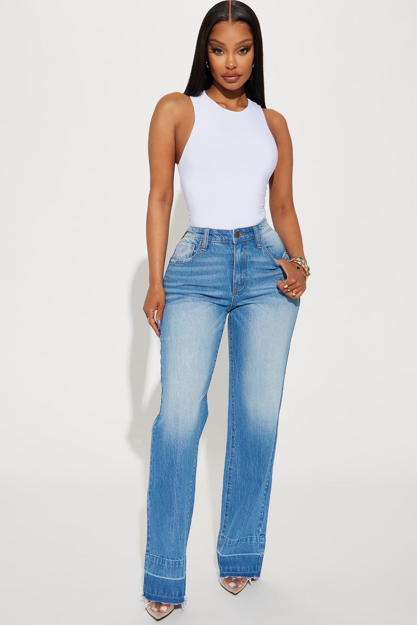 Cassie Double Lined Tank Top - White sold by Fashion Nova product image thumbnail 2