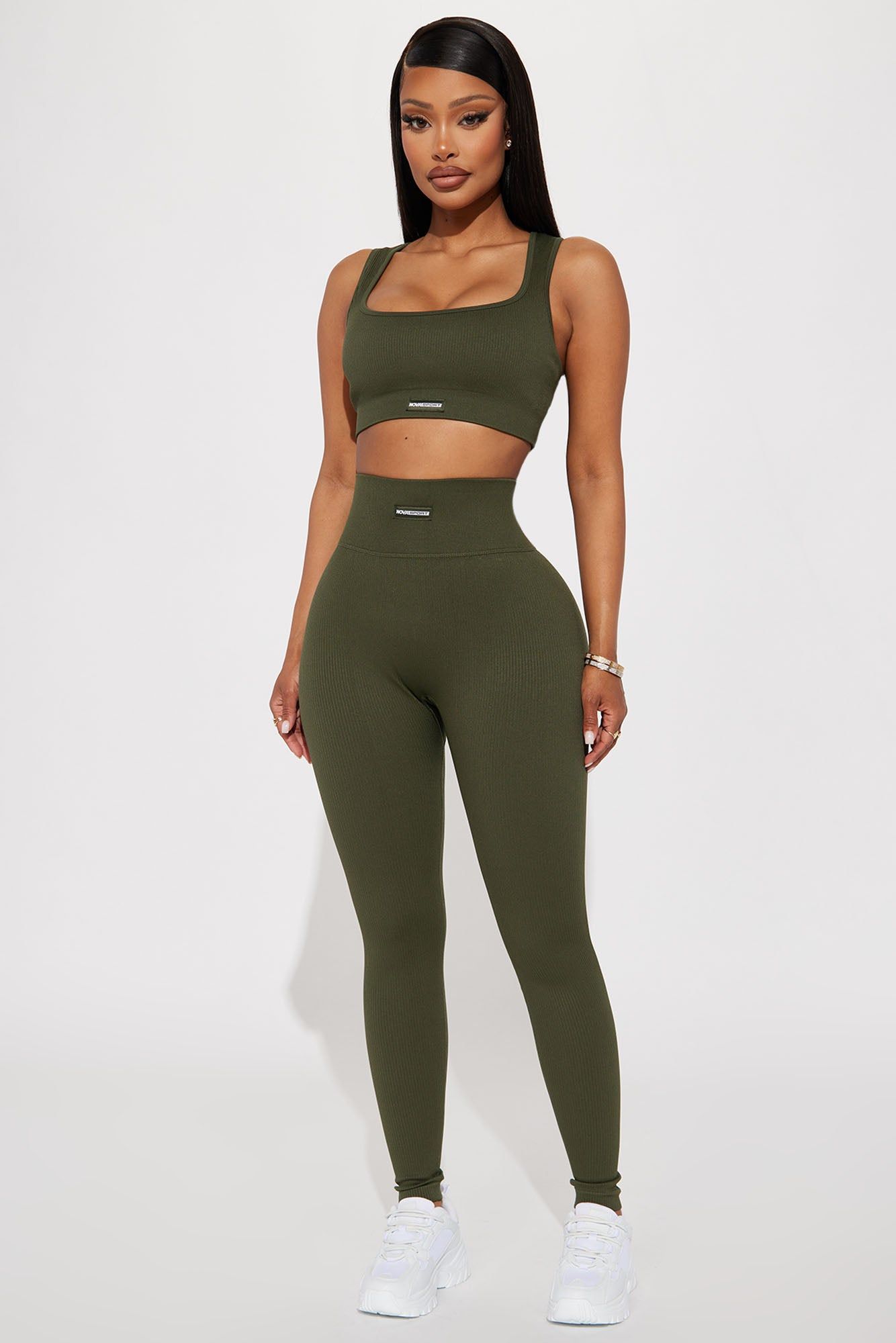 High Power Elevate Sports Bra - Olive sold by Fashion Nova product image thumbnail 2