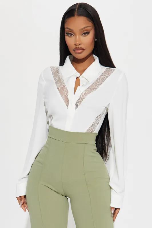 Everything And More Shirt - White sold by Fashion Nova