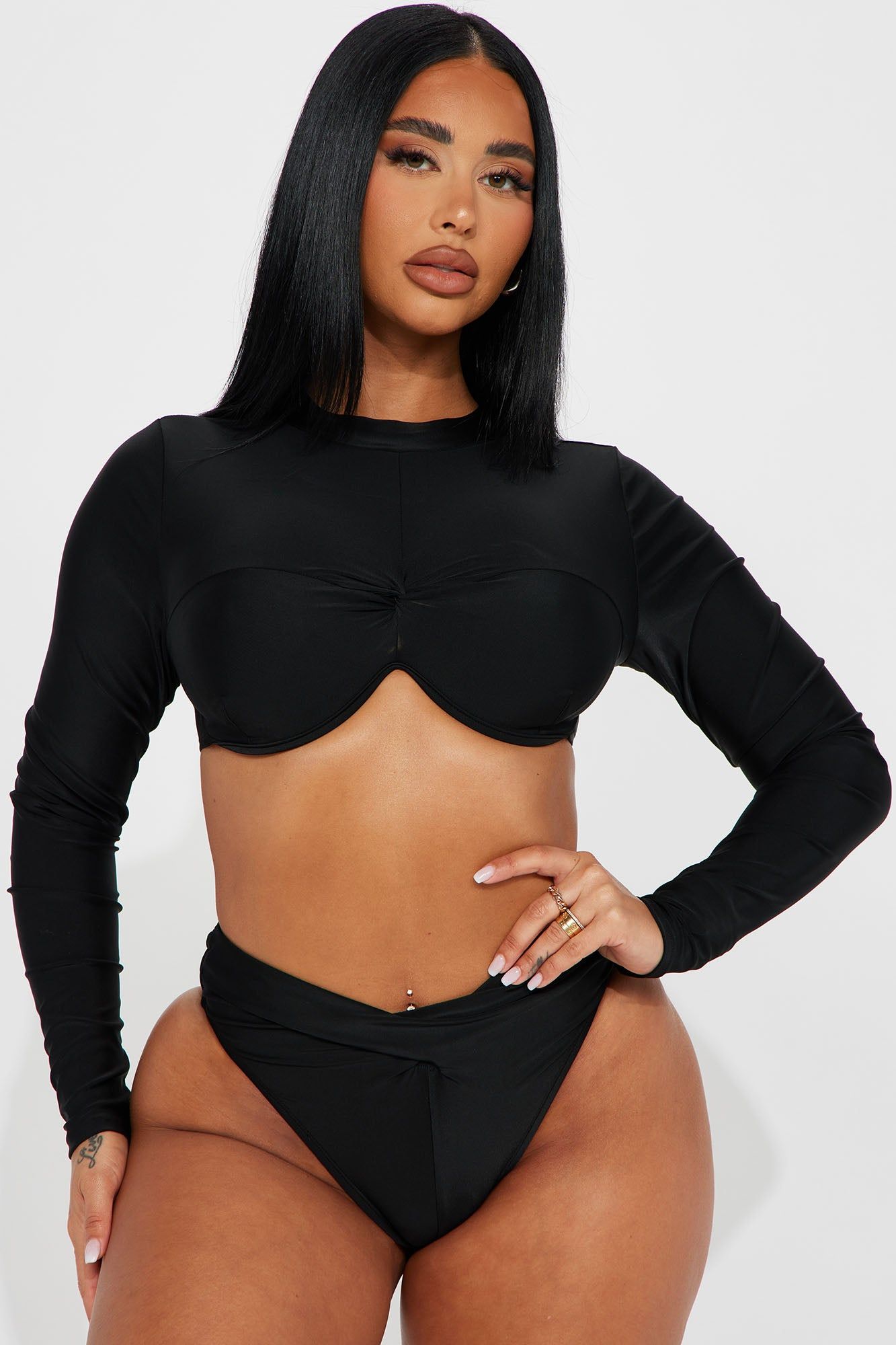 It's A Hot Summer 2 Piece Bikini - Black sold by Fashion Nova