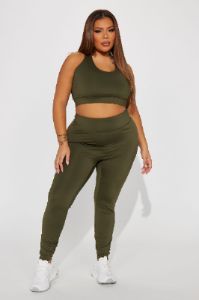 High Power Elevate Sports Bra - Olive sold by Fashion Nova