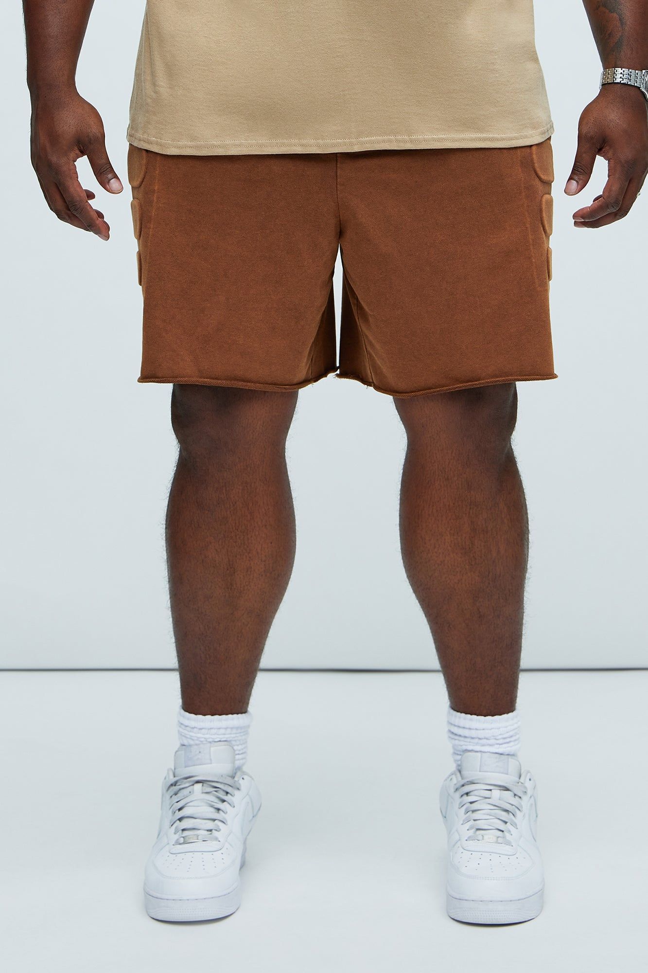 Mayzen Relaxed Shorts - Brown sold by Fashion Nova product image thumbnail 5