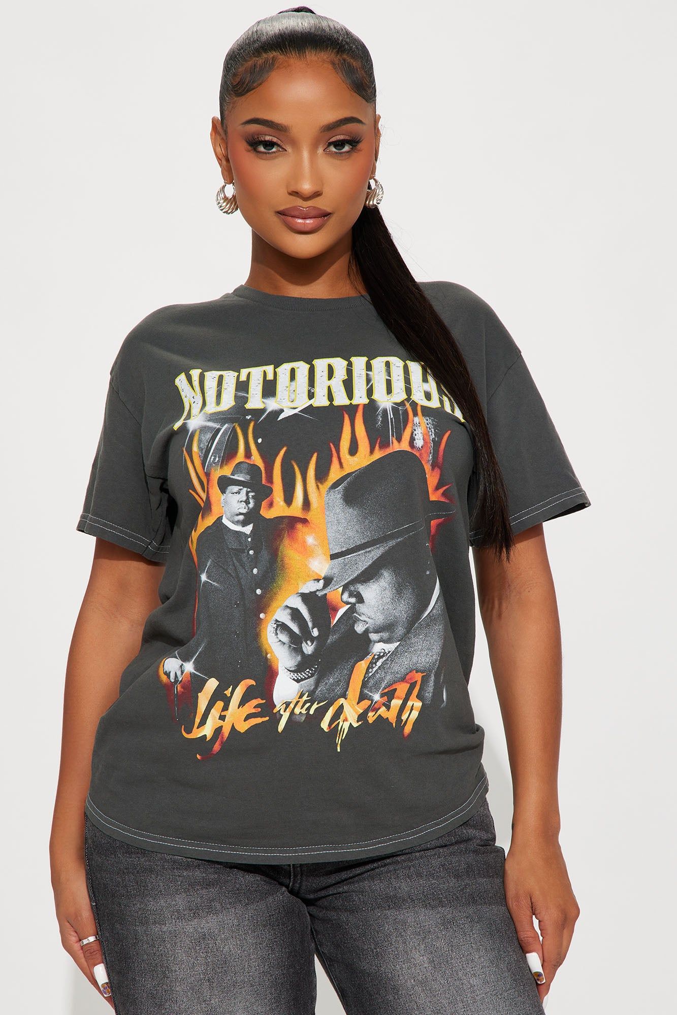 Life After Death Biggie Tshirt - Black sold by Fashion Nova