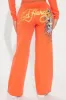 Ed Hardy Panther Rose Pant - Peach sold by Fashion Nova