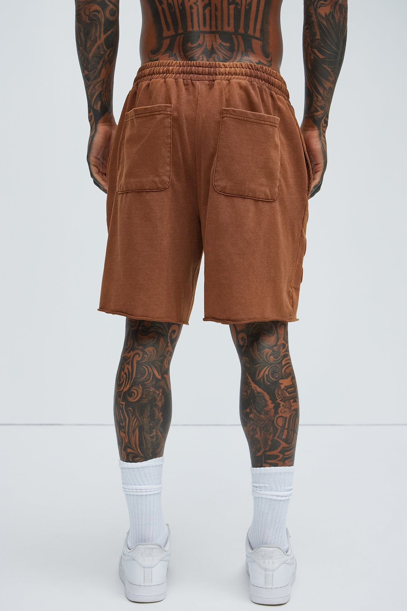 Mayzen Relaxed Shorts - Brown sold by Fashion Nova product image thumbnail 4