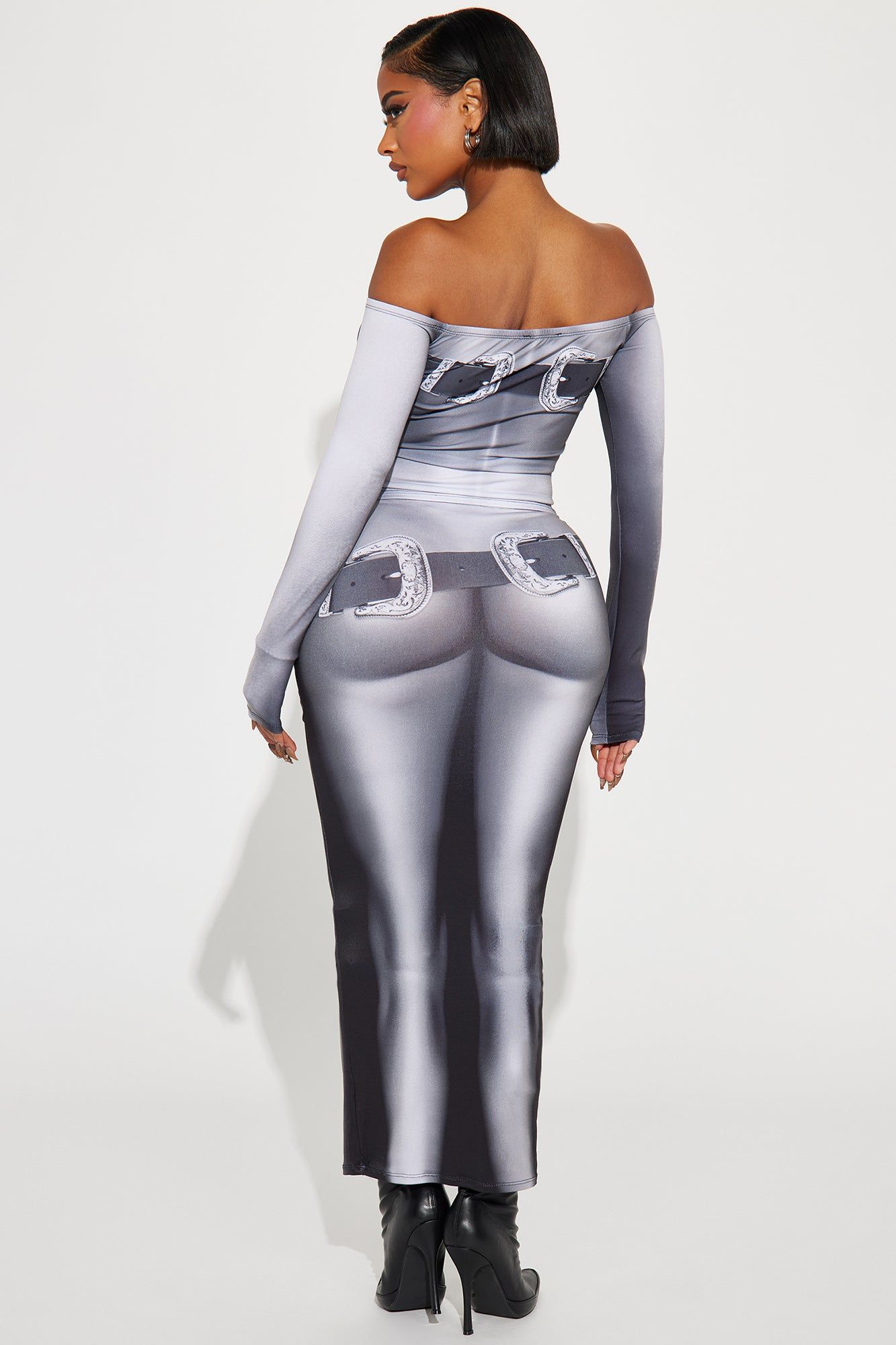 Can't Resist Myself Skirt Set - Black/combo sold by Fashion Nova product image thumbnail 3