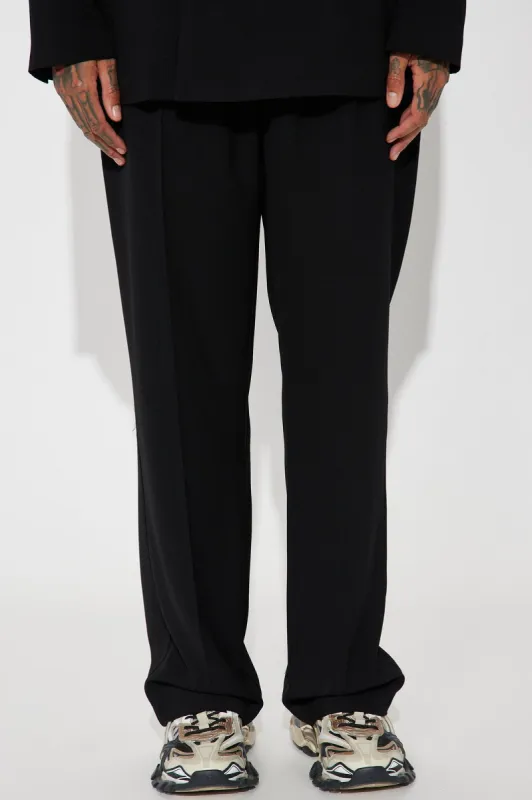 Golden Hour Pleated Loose Trousers - Black sold by Fashion Nova