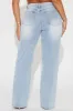 You Belong With Me Stretch Embellished Straight Leg Jeans - Light Wash sold by Fashion Nova