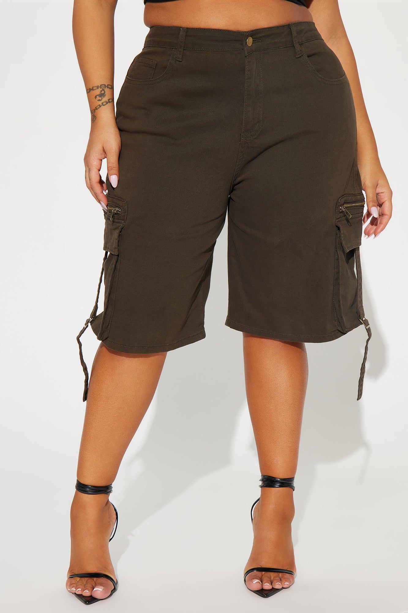 Running Late Cargo Short - Olive sold by Fashion Nova product image thumbnail 5