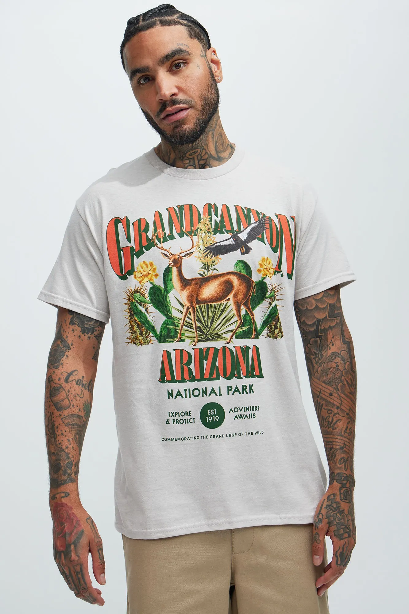 Grand Canyon National Park Short Sleeve Tee - Off White sold by Fashion Nova