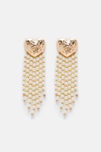 My Hearts Drop Earrings - Gold sold by Fashion Nova