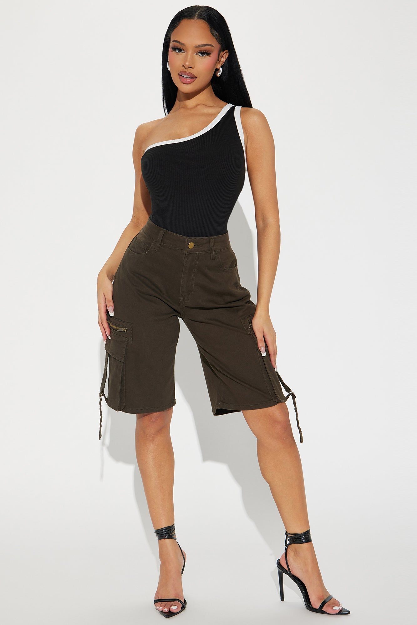 Running Late Cargo Short - Olive sold by Fashion Nova product image thumbnail 3