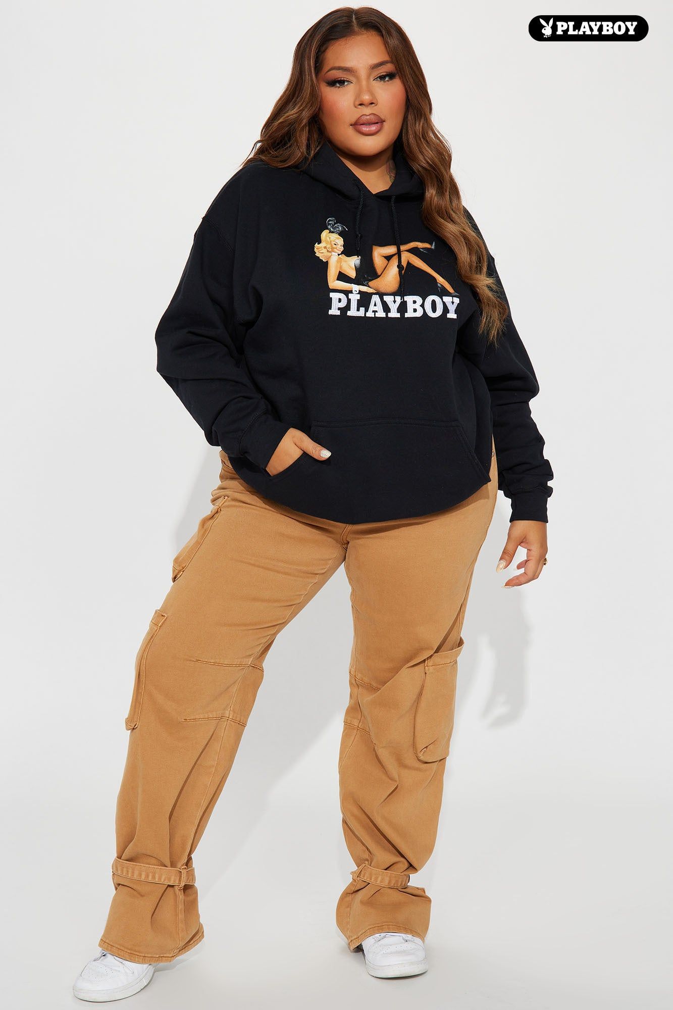 The Ultimate Playmate Playboy Embroidered Hoodie - Black sold by Fashion Nova product image thumbnail 5