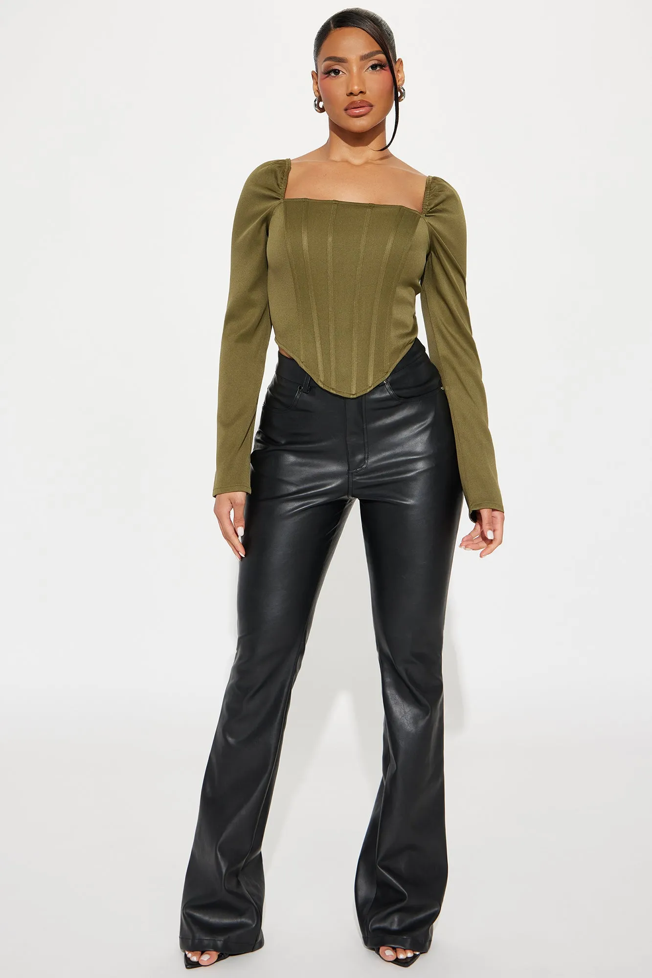 Florence Corset Top - Olive sold by Fashion Nova product image thumbnail 2