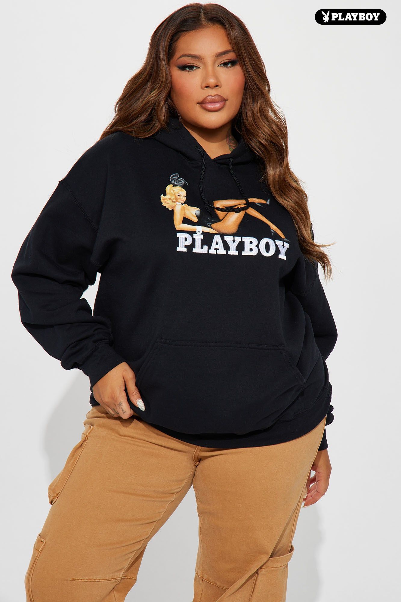The Ultimate Playmate Playboy Embroidered Hoodie - Black sold by Fashion Nova product image thumbnail 4