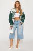 New York Streets Oversized Bomber - Sand/combo sold by Fashion Nova